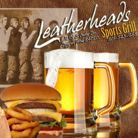 Specialties Leatherheads Sports Bar serves tasty burgers, sandwiches, pitas, wraps, wings, salads, beer, wine, spirits and sports. . Leatherheads sports bar grill menu